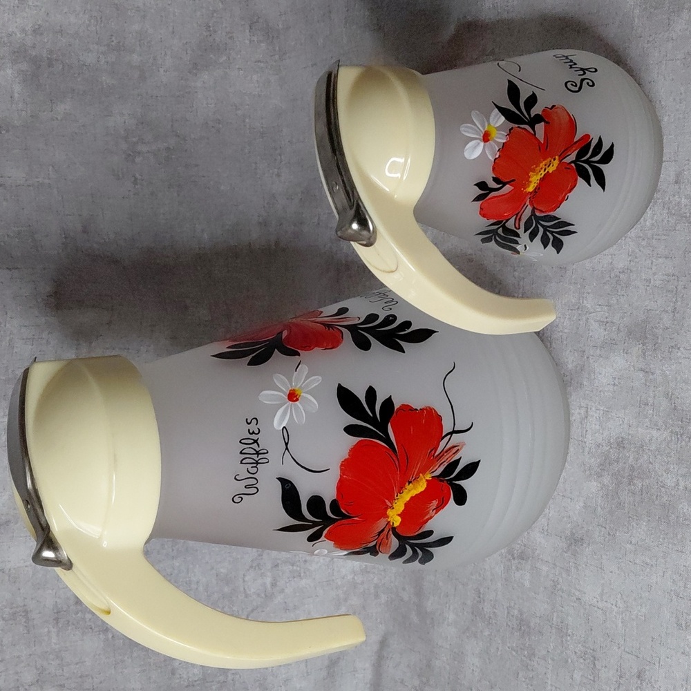 Vintage Hazel Atlas Batter And Syrup Set